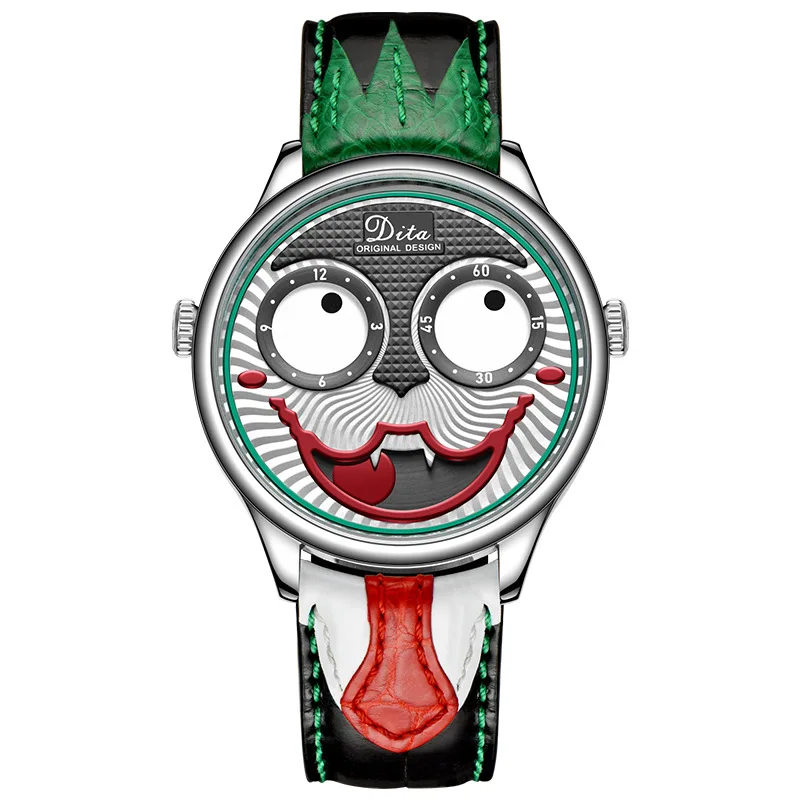 

Popular 2020 NEW Luxury Brand Men Watch Quartz Clown Totem Personality Watches Hip Hop Punk Rock Sports Creative Gift Man Clock