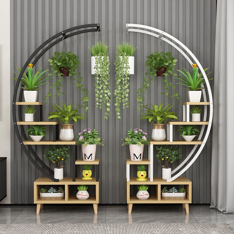 

Home Modern and Simple Living Room Flower Shelf Rack Floor-to-ceiling Multi-layer Indoor Balcony Decoration Iron Flower Pot Rack