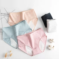 women underwear plus size cotton mid waist menstrual panties women large size leak proof breathable briefs physiological panties