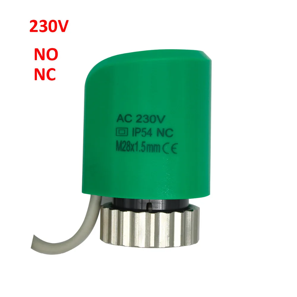 230v NO NC M28X1.5 нормально открытый закрытый электрический тепловой привод для
