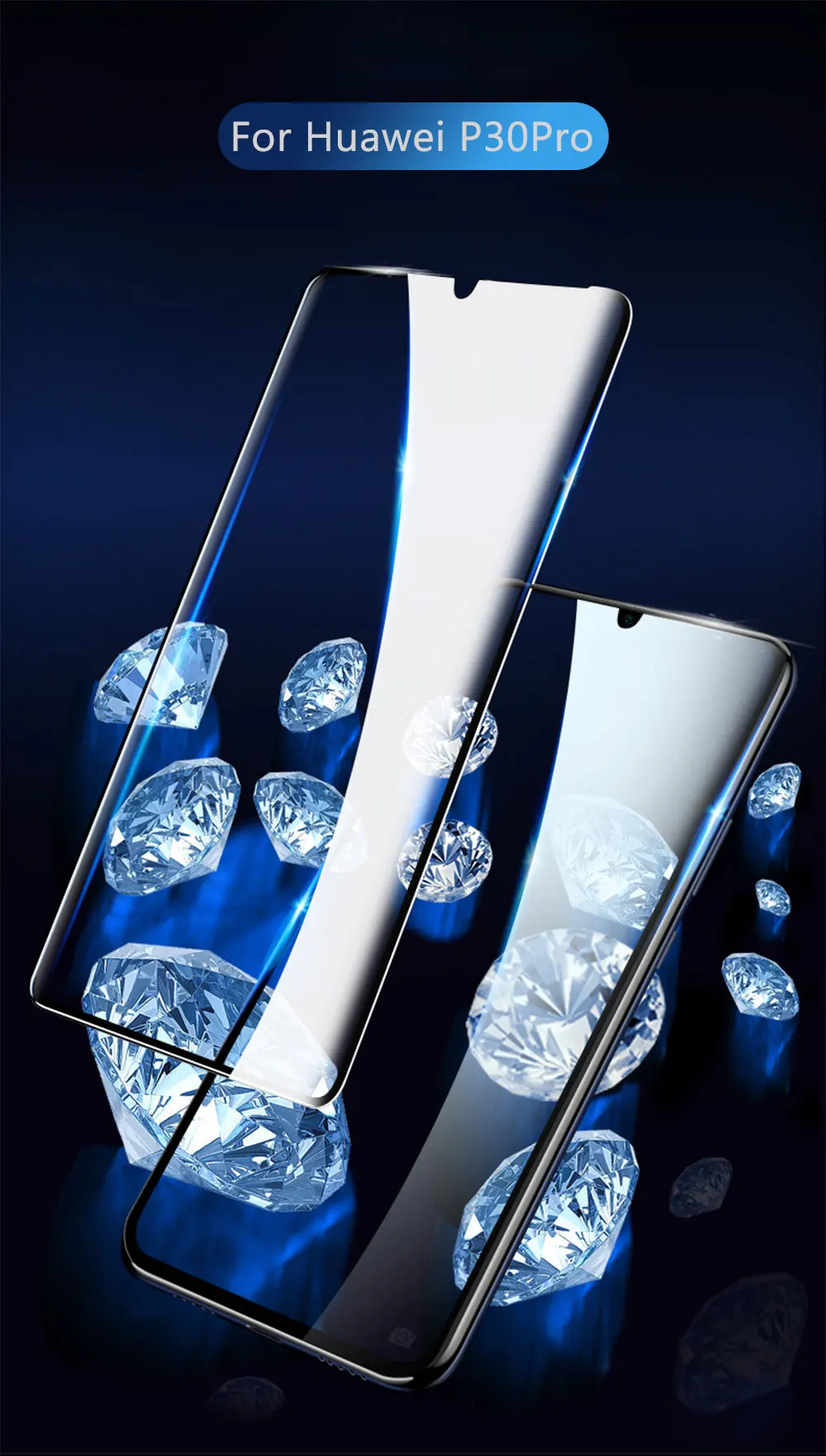 Полное покрытие, стекло для huawei P30 Pro, закаленное стекло для huawei P30 Lite, Защита экрана для huawei P30, защитное стекло, пленка