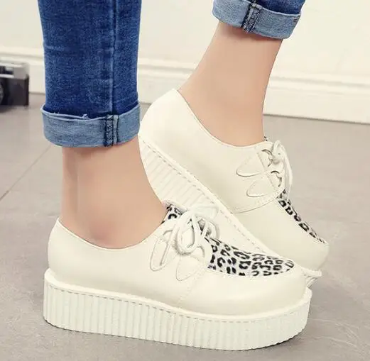 6 FeiYiTu криперы, женская обувь zapatos mujer; популярная обувь Повседневное Винтаж на резиновой подошве обувь на платформе Для женщин женские туфли на плоской подошве плюс размер 35–39 - Цвет: 6