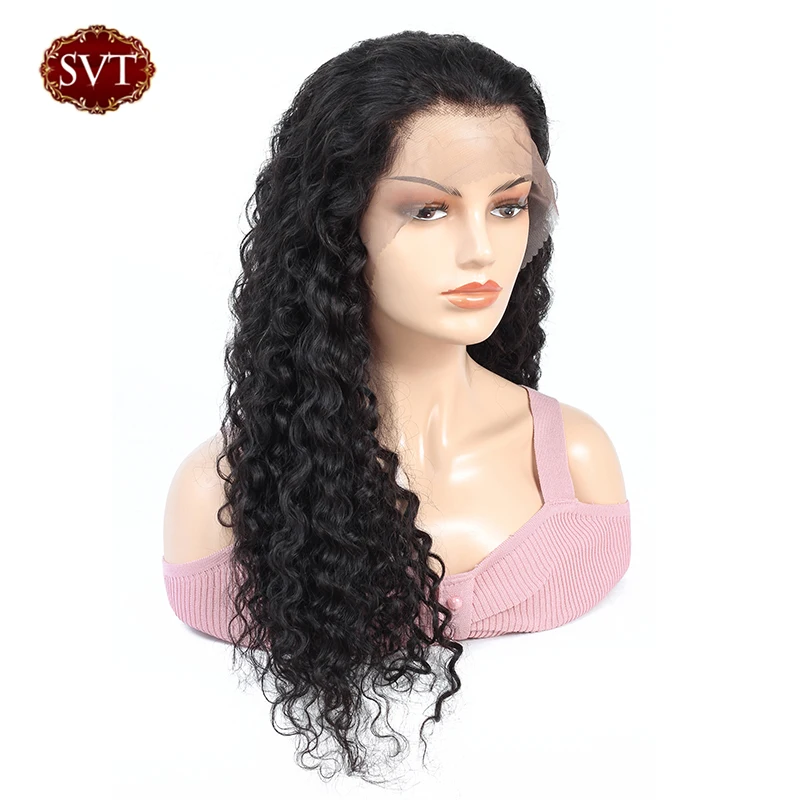 SVT 13x4 человеческие волосы на кружеве парики бразильские remy для черных женщин