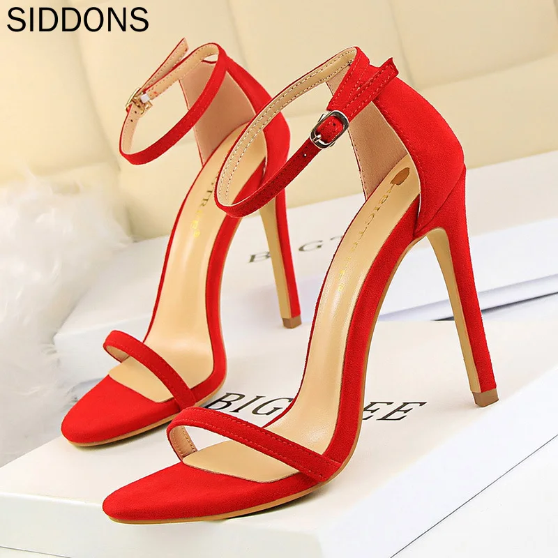 

Туфли BIGTREE женские замшевые, высокий каблук-шпилька, открытый носок, пикантная обувь для вечеринки, летние сандалии, 2021