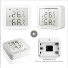 Датчик температуры и влажности Tuya Smart Life, домашний гигрометр с ЖК-дисплеем, поддержка Alexa Google