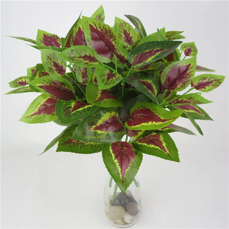 Домашнее моделирование листьев базилика украшение для гостиной маленький букет