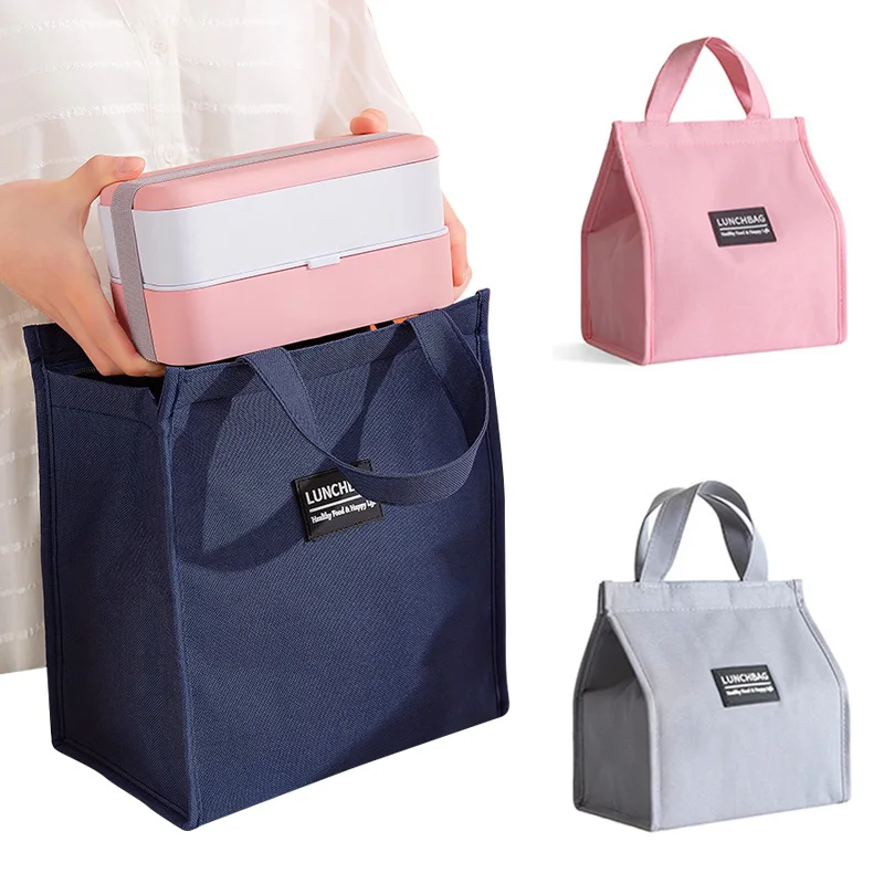 Thermal Insulated Lunch Bags for Men Women Oxford cloth Bento Box Organizer Portable Lunch Bag Cooler Bag Tote Food Storage Bags