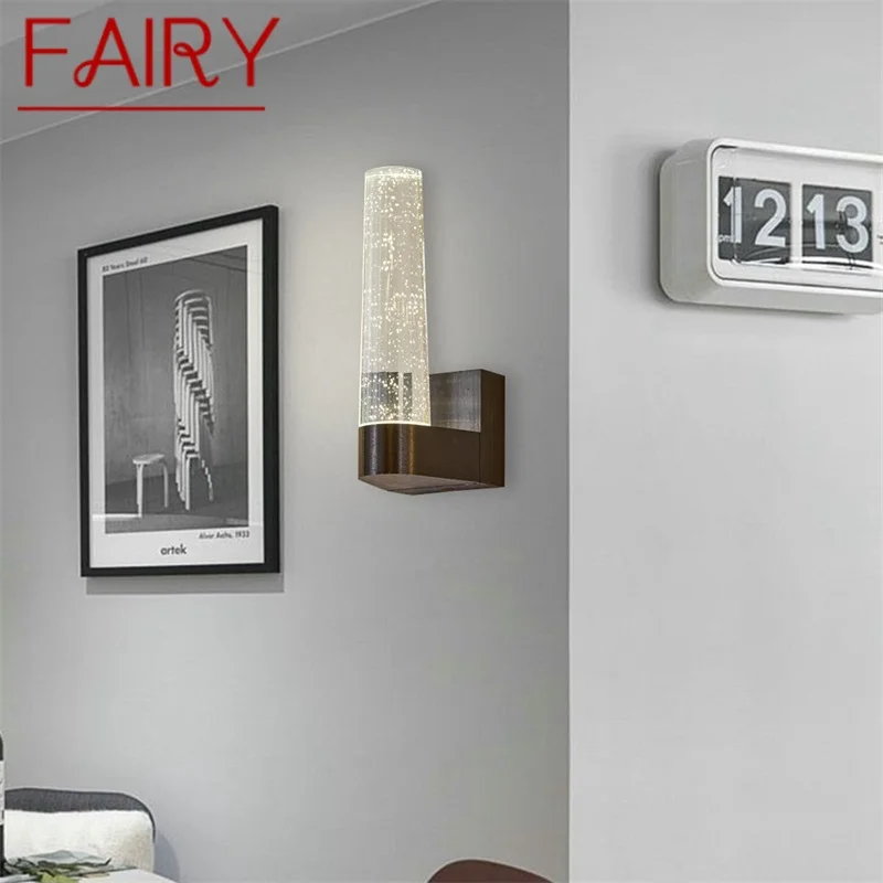 

FAIRY Modern Wall Lights Crystal Sconce LED 220V 110V Indoor Aluminum Bubble Fixture For Home Bedroom Living Room Office