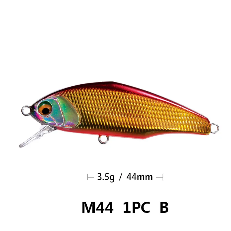 002 Bassland 45s max мы собрали воедино опускается на дно Minnow приманки для ловли рыбы, 44 мм 3,5 г форель, щука, искусственная приманка жесткая приманка 12 Цветов рыболовные снасти - Цвет: 002