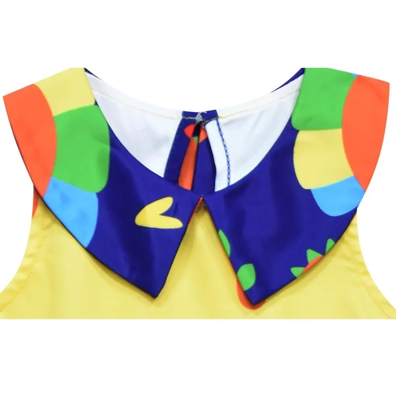 2020 Girl Christmas Party Cosplay Dinosaur Dress Little Girls Dresses Princess Printing Sleeveless Clothing Kids Clothes | Детская