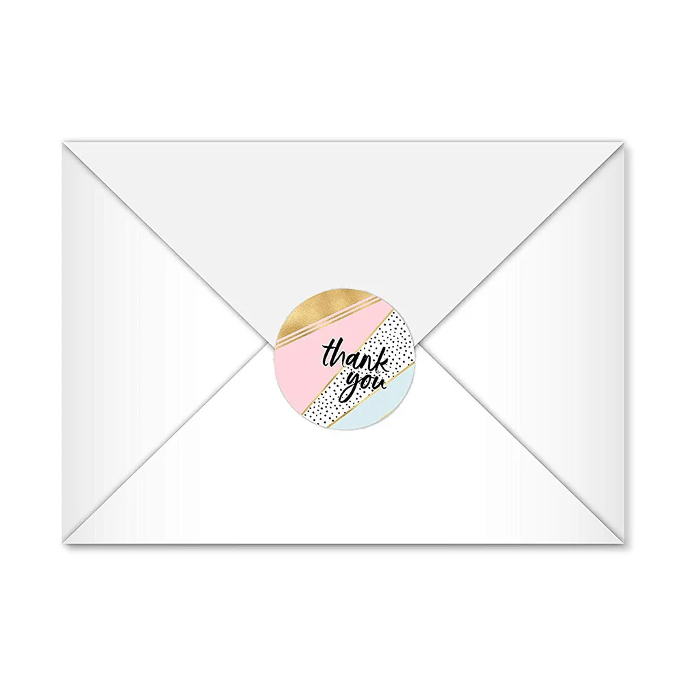 1 дюйм геометрические современные наклейки с надписью Thank You/8 различных дизайнов
