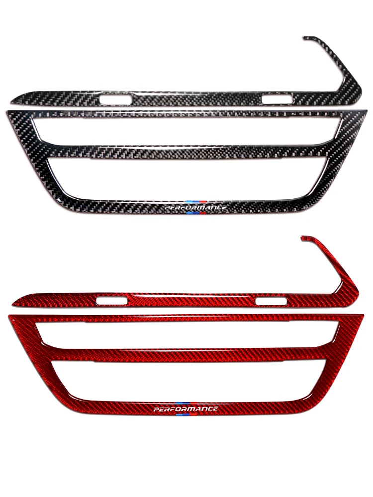 

For BMW New 5 series x3 x4 g01 g02 g38 carbon fiber interior air conditioning switch CD center control panel decorative sticker