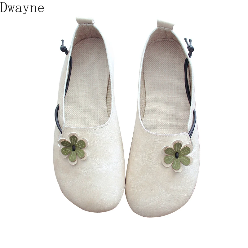 Женская обувь на плоской подошве с круглым носком в стиле ретро узкими