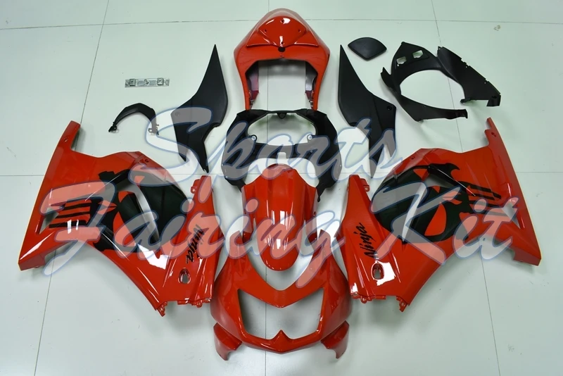 Обтекатели для Kawasaki Zx250r 2008-2014 красный черный Череп комплекты тела ниндзя 250R 2010