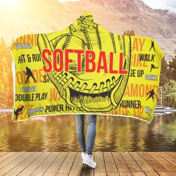 Мягкое одеяло с капюшоном для занятий спортом хоккеем футболом баскетболом