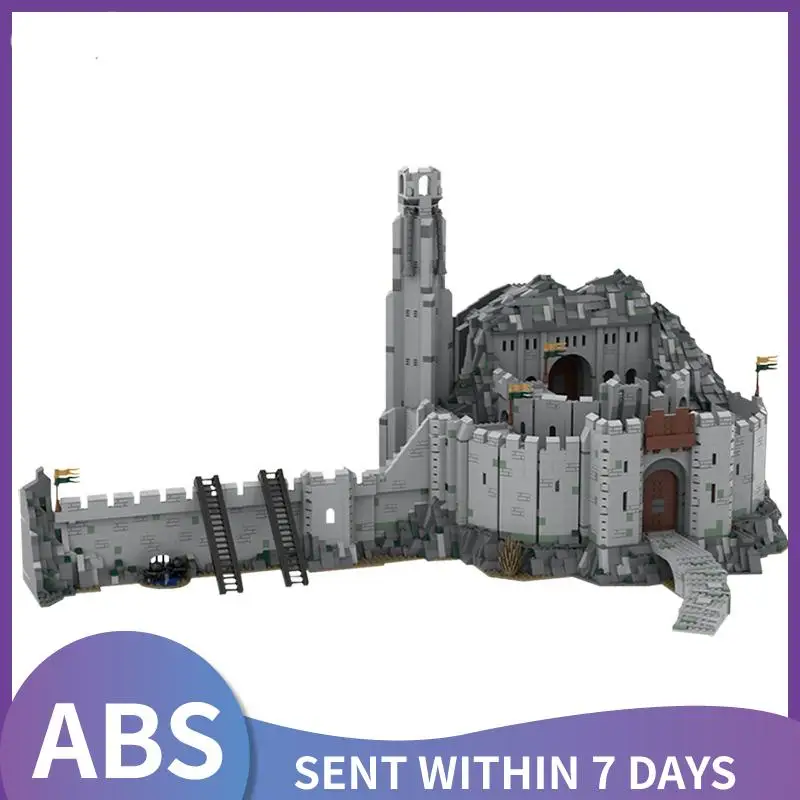 

Строительные блоки MOC Storm's Deep Ucs Scale, крепость войны, всемирно известный средневековый замок, архитектура, город, строительные блоки, игрушки