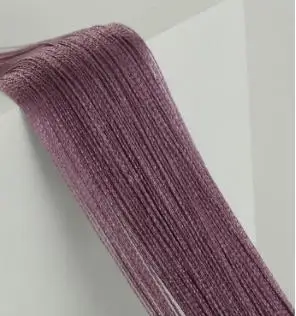 dark purple DHL, 50 шт., Современная вспышка, блестящая кисточка, занавес для двери, 2x1 м, оконная занавеска для разделения пространства, подзор, домашний декор - Цвет: dark purple