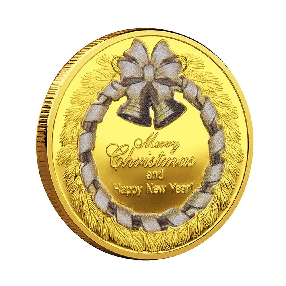 

Christmas Coins Merry Christmas Commemorative Collection Coin for Christmas Stocking Stuffer Gift Christmas Tree Ornament