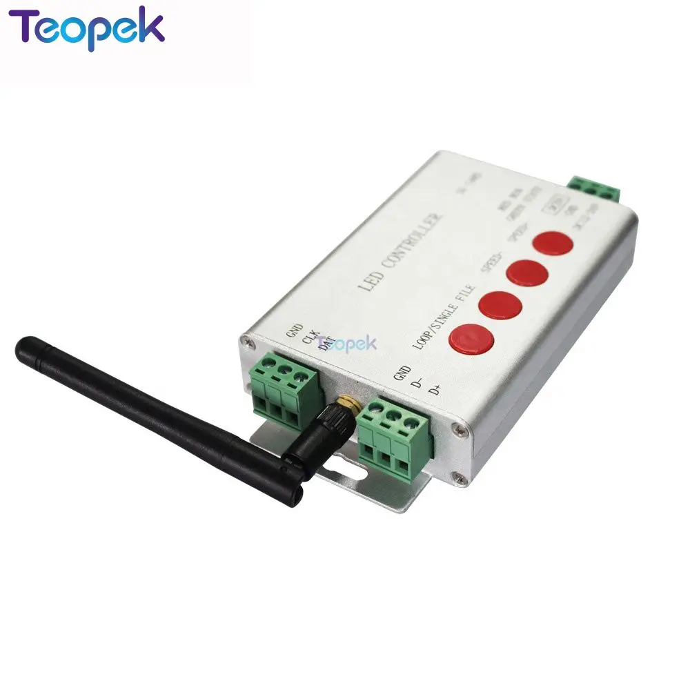 H806SB WIFI SPI Led контроллер по телефону через WLAN 1 порт управления 2048 пикселей 5 В ~ 24