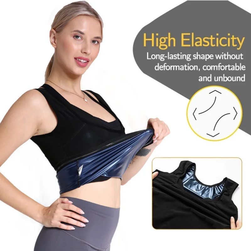 

Sweat Sauna Waist Trainer Body Shaper Slimming Vest Tank Tops fajas colombianas Weight Loss Fitness Shapewear women Trimmer Belt