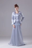 free shipping formal gown 2016 new custom colorsize long sleeve brides maid with jacket plus size mother of the bride dresses