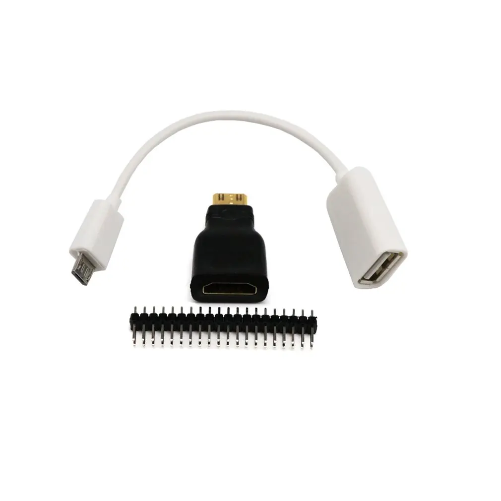 3 в 1 для Raspberry Pi Zero Ad Ter Kit Ni- HDMI-совместим с HDMI-совместимый Cro Usb-кабель мама |