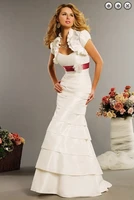 free shipping tiered belt vestido de noiva renda 2016 new sexy fashionable romantic long wedding dress with jacket bridal gowns