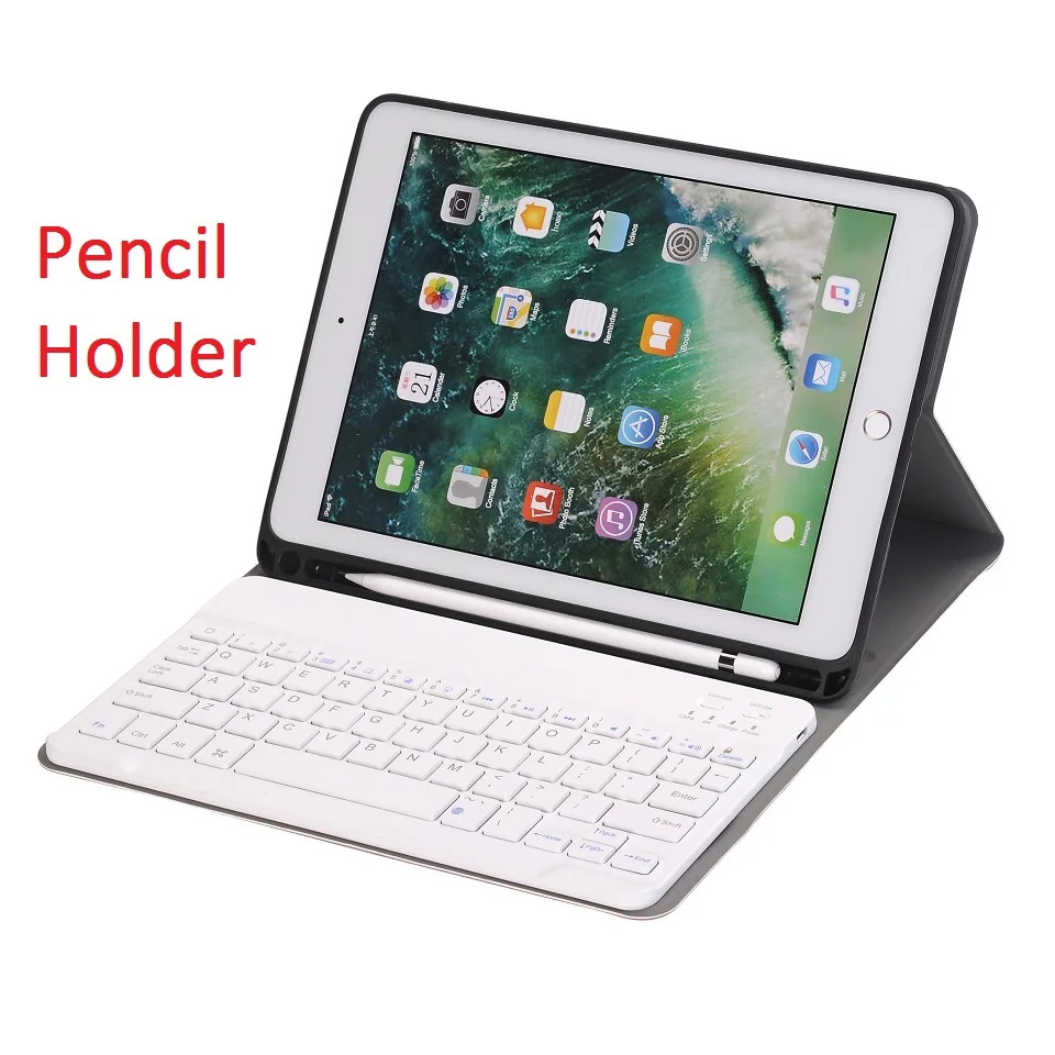 Тонкий чехол для Apple новый iPad 7th 10 2 2019 с клавиатурой A2198 A2232 Bluetooth Беспроводная
