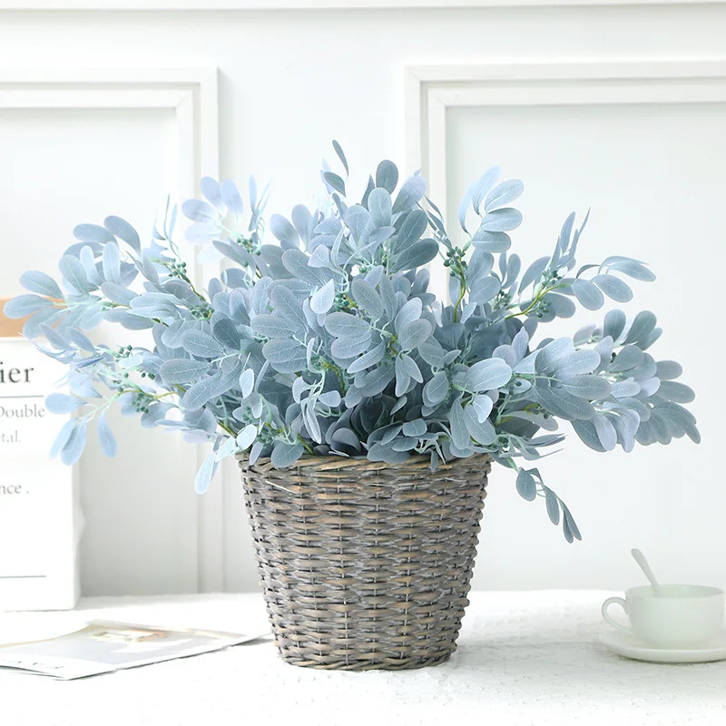 9 вилок зеленые листья Jujube искусственные украшения для свадьбы домашвечерние