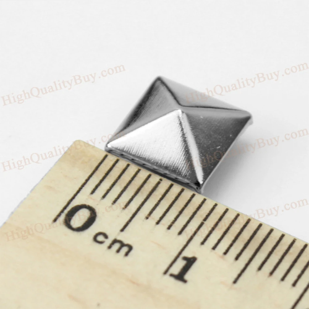 100x панк рок Пирамида заклепки Шпильки поясная сумка украшение обуви ремесло DIY 9*9