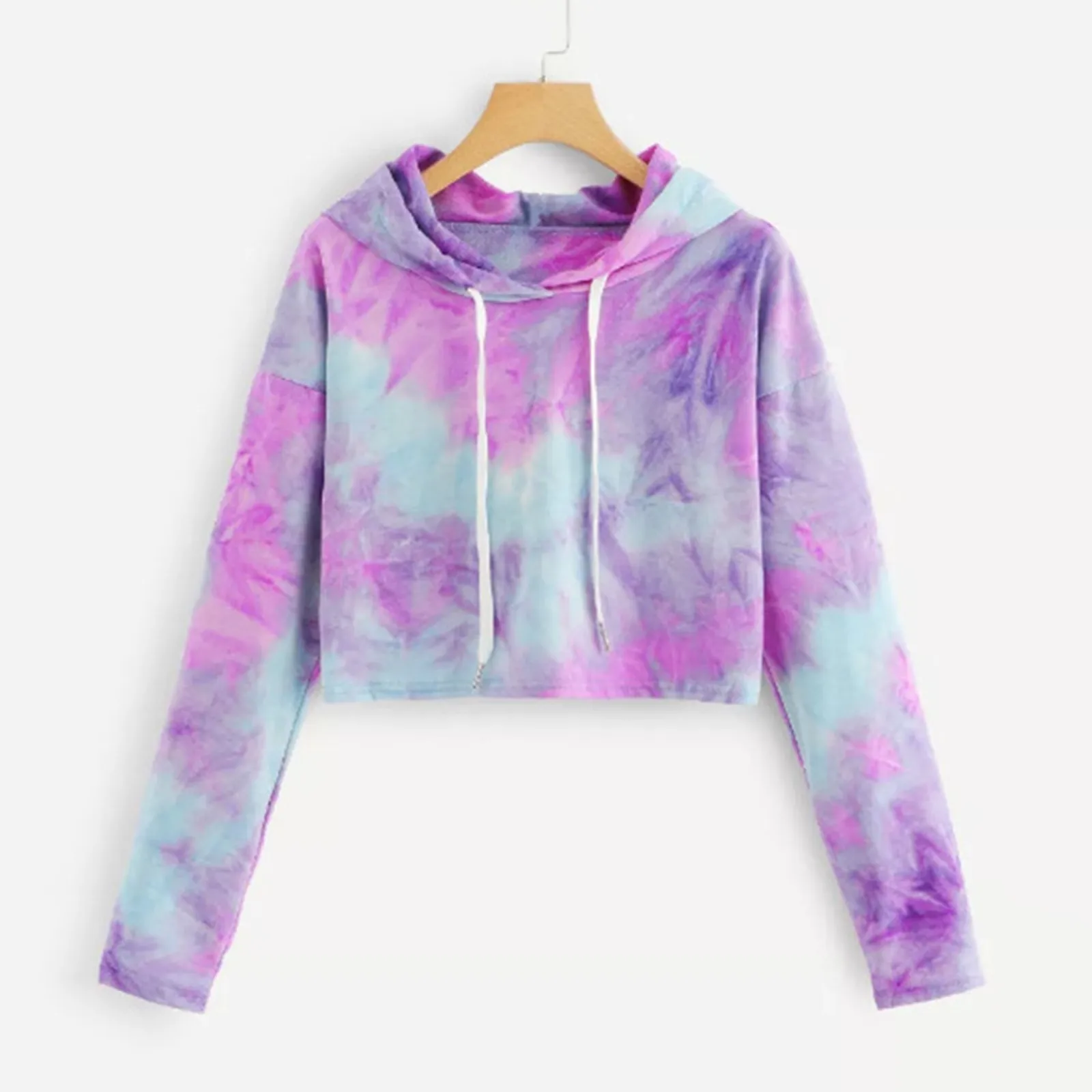 

Модный Укороченный свитшот, женские толстовки с рисунком на завязках, Короткие топы, уличная одежда с длинным рукавом, Повседневный пуловер...