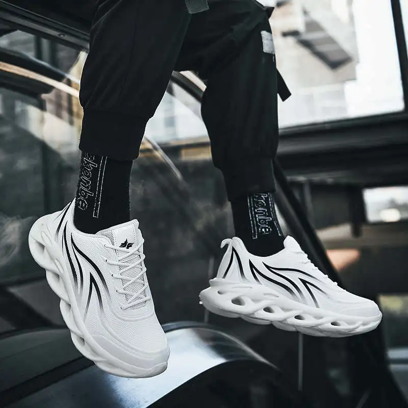

Buy Sports For Man Shock Absorption Men Sneakers Luxury Brand Four Seasons Men's Sport Shoes 38-45 Running Shoes Husband Tennis