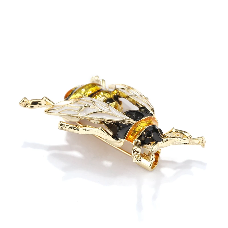 Эмалированная брошь ALLYES Детская Брошь в виде летучей пчелы