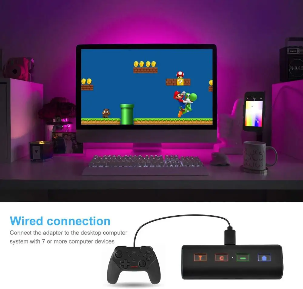 Проводное/Беспроводное подключение адаптер Bluetooth конвертер NG C/NE S/SN ES/Wii Classic Controller