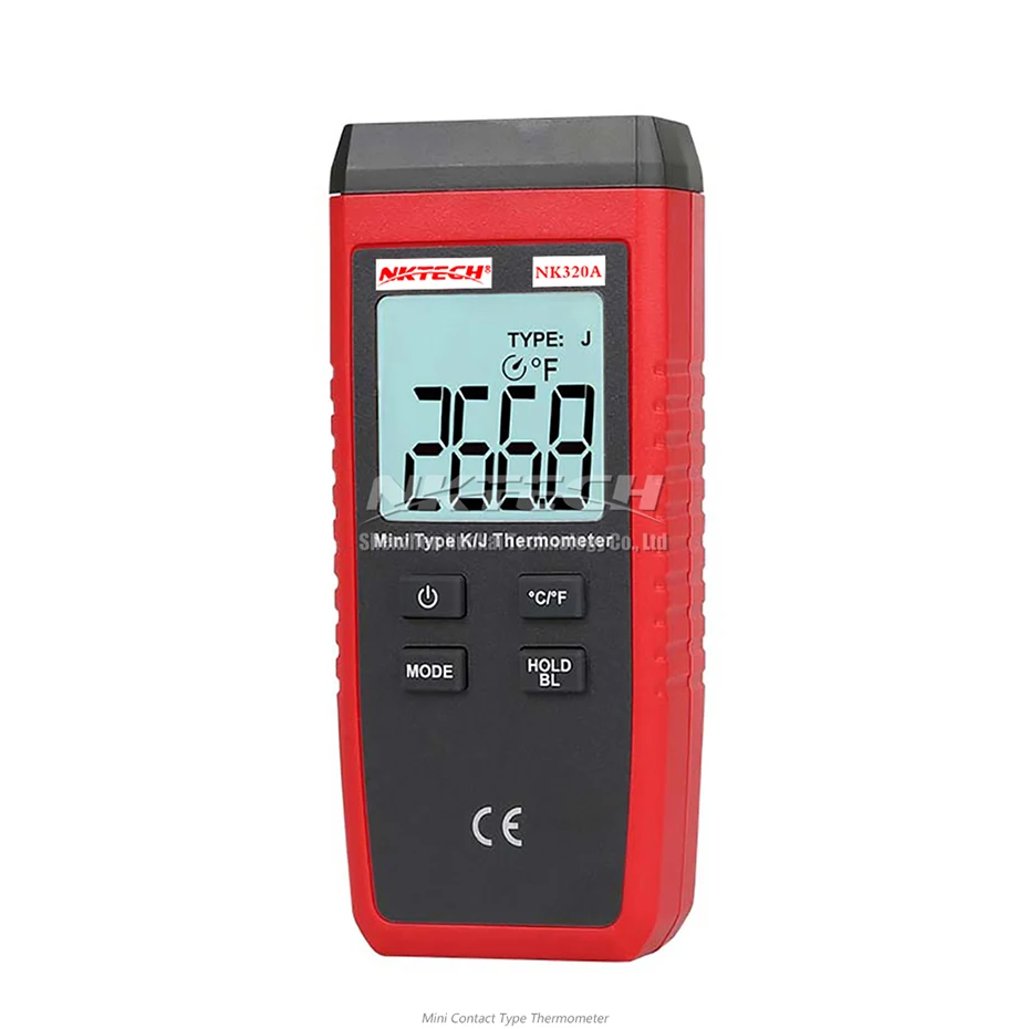 Цифровой термометр NKTECH NK320A одноканальный термопара температура K/J (K) 50 до 1300 (J) 1200