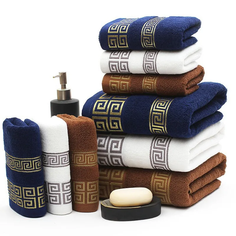 

Adult's and Children's Family Wash Towel, Bath Towel,100% Natural Cotton Comfortable, Soft and Strong Water Absorption