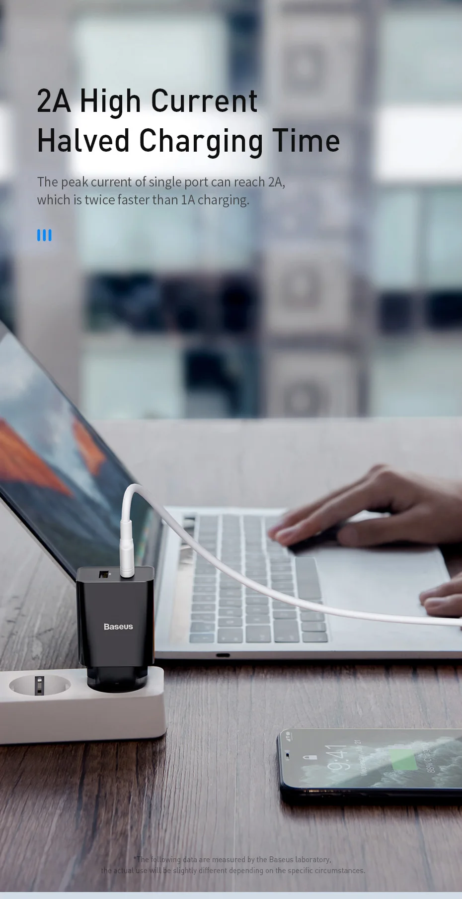 Baseus Mini Dual USB зарядное устройство 10,5 Вт для iPhone 11 Pro X 8 7 Plus Xs Max 5 в 2A портативное зарядное устройство для samsung Xiaomi huawei