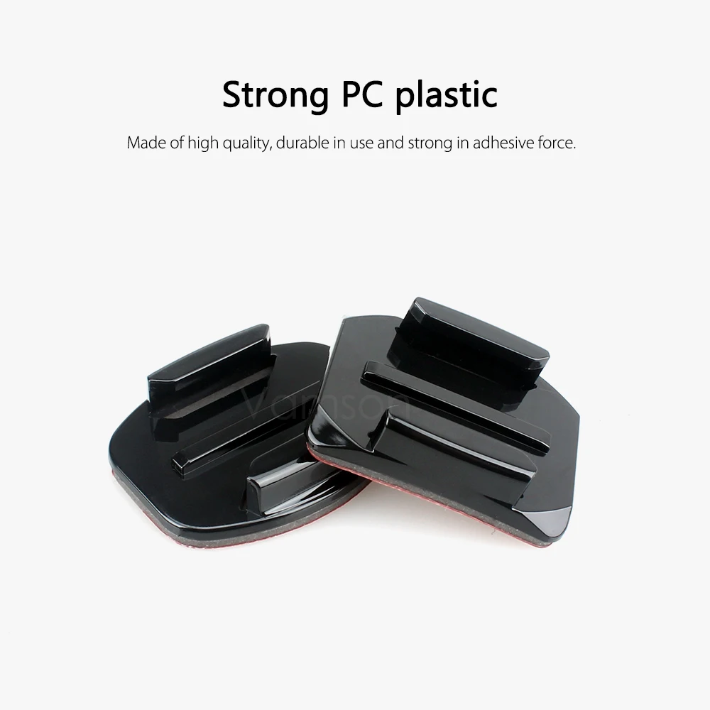 Vamson для Go Pro клейкие крепления 3M Sticky Hero 7 6 5 4 DJI OSMO Action изогнутые плоские прокладки