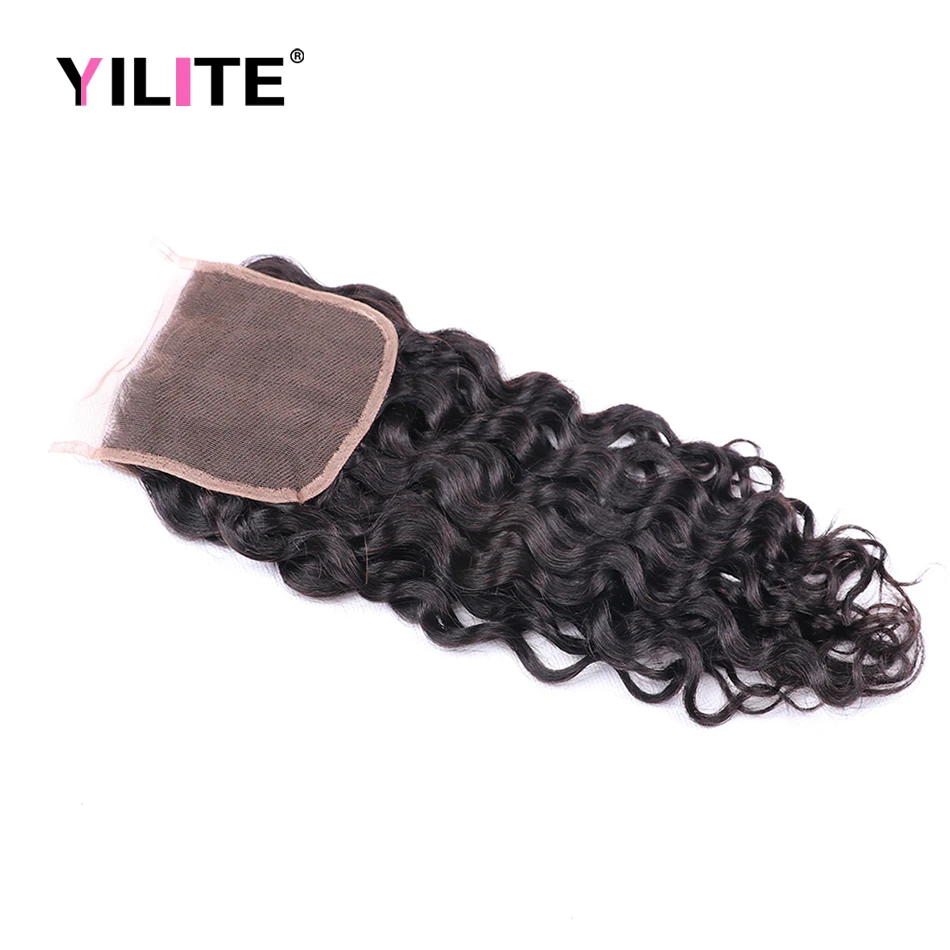 

Water Wave Human Hair Long 14-22 Inch Pre Plucked Natural Hairlines 5x5 Swiss Lace Closure Only 100% Human Hair Lace Closure HD