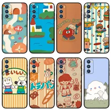 Cartoon painting phone case for oppo realme GT Q3 Q2 GTneo X7 X50 pro Reno 4 5 6 pro Puls Z Ace luxury Silicone case