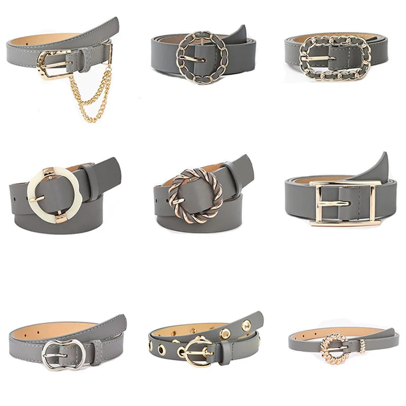 

36 Style Punk Women Belts Luxury Brand Slim High Quality Waist Strap All-match Jeans Casual Belt Ladies Female Waistband