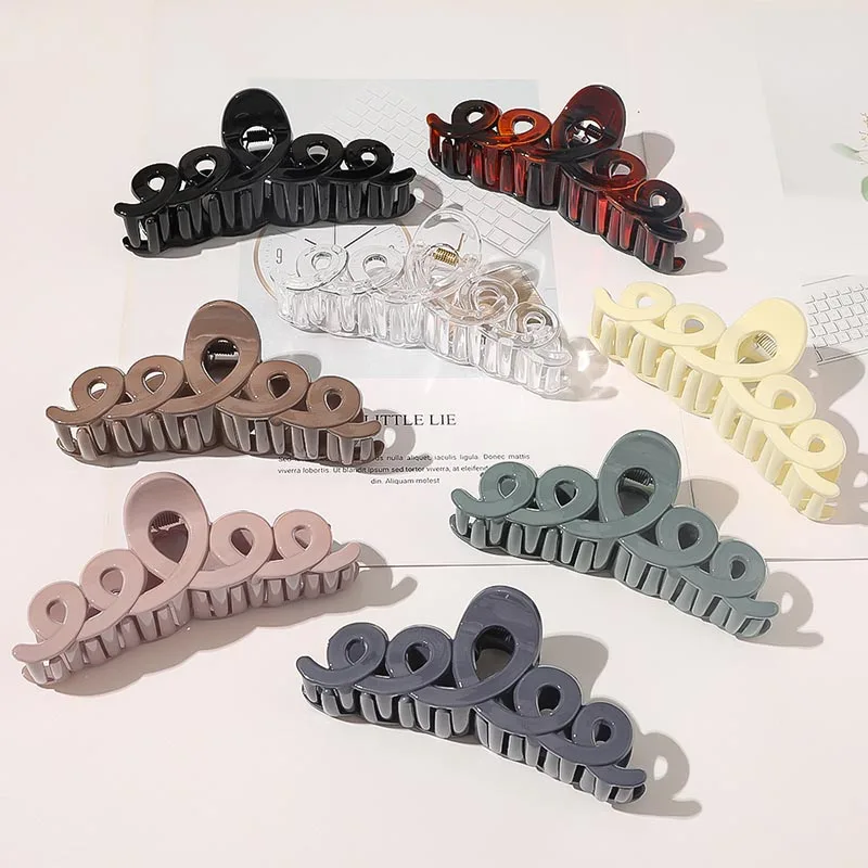 

Simple Style Hair Clips Women Girls Claw Clip Hair Claws Hair Clamps Claw Clips Hairpins Barrette Crab Hair Accessories Gifts