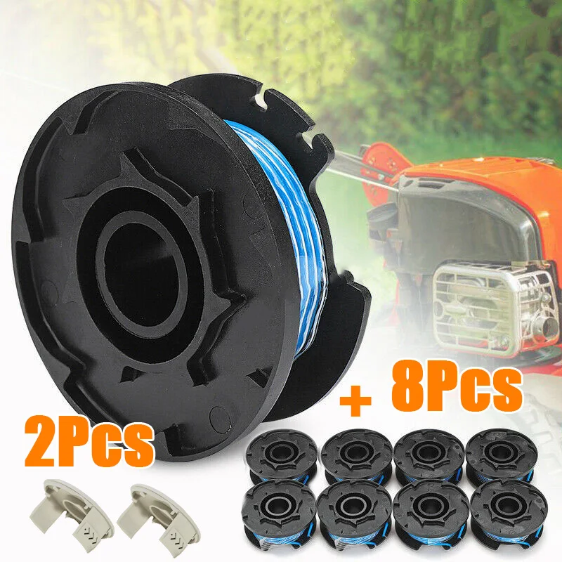 8 * набор запасных катушек + крышек для RYOBI One AC14RL3A катушка удаления сорняков
