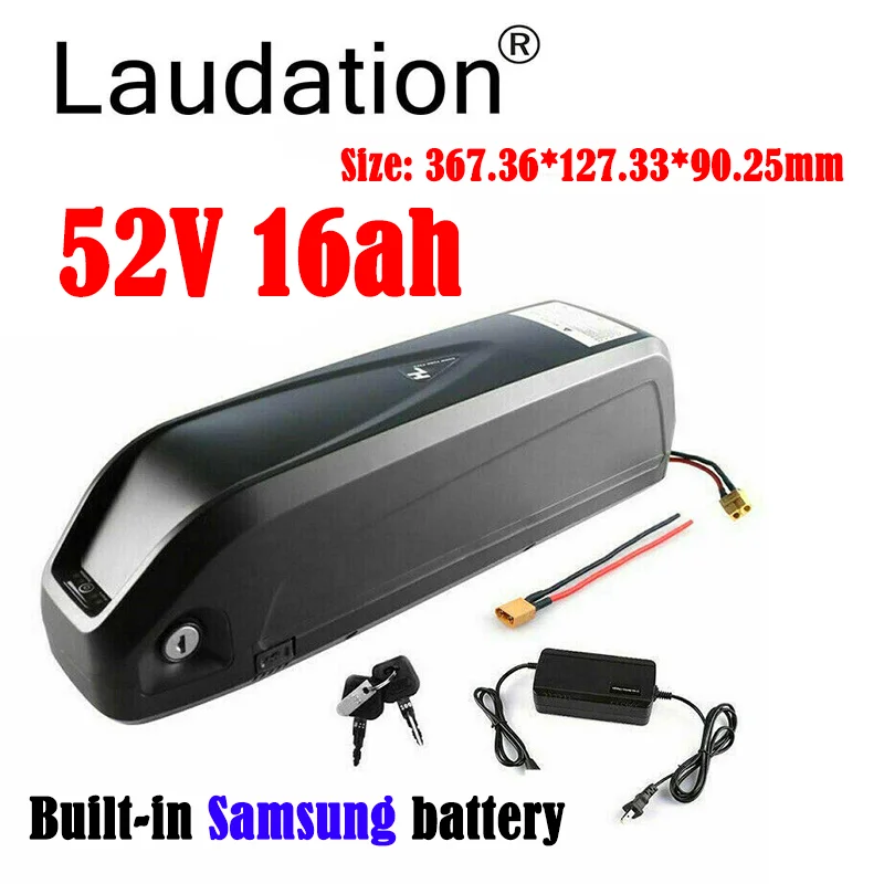 Laudation EBike Batterie 36V 20Ah 52V 12Ah 60V 16Ah Gebaut-in Qriginal Samsung Batterie Für Bafang TSDZ2 Voilamart 750W Motor