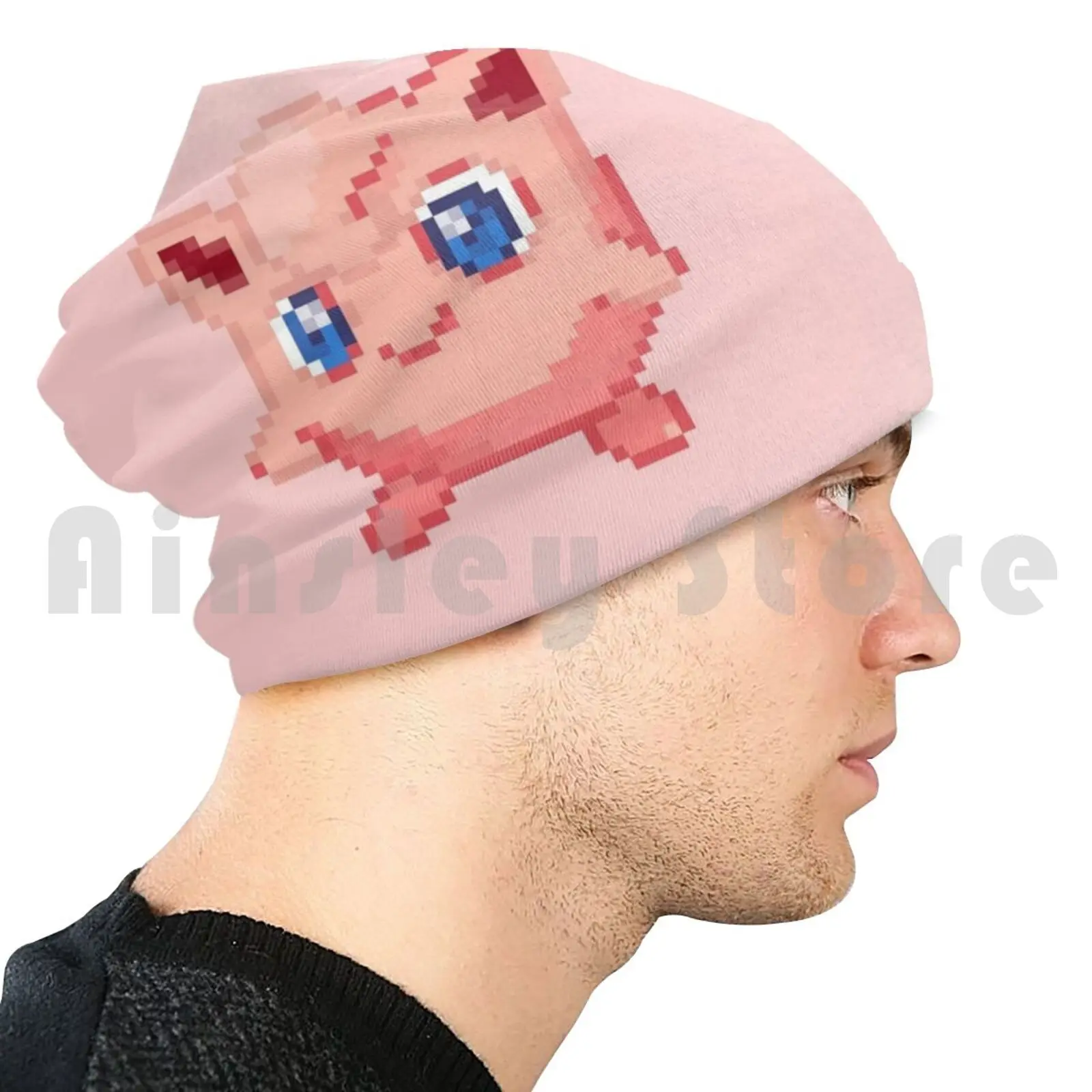 Вязаная шапка в стиле хип-хоп |