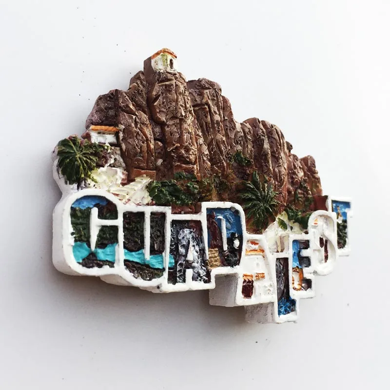 Valencia Spain Guadalest Valley Tourist Souvenir Magnetic Fridge Magnet Decoration Crafts | Дом и сад