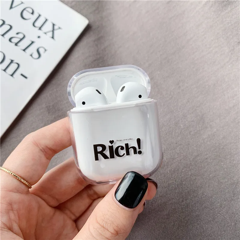 Милый чехол для Apple AirPods с мультяшным рисунком Bluetooth наушники защитный жесткий Air