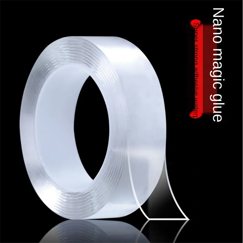 

Magic Tape Strong Transparent Traceless Waterproof Double-sided Paste Can Cut High Temperature Resistant Adhesive Patch