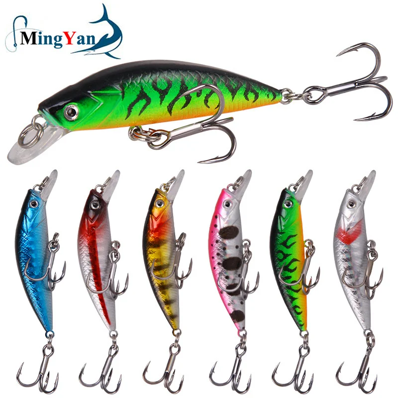 

1pcs Minnow Fishing Lures Wobblers 6cm 6.7g Sinking Artificial Plastic Bait Bass Crankbaits Carp Pike Fishing Tackle