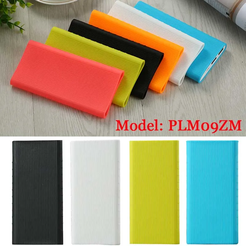 Силиконовый защитный чехол для Xiaomi power Bank 2, 10000 мА/ч, двойной USB порт, оболочка для внешнего аккумулятора, модель PLM09ZM